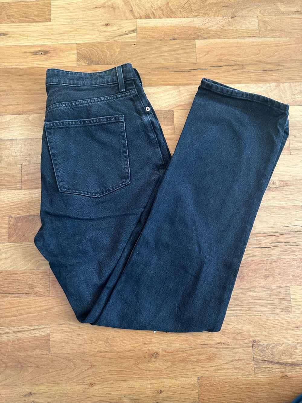 Black Straight Leg Jeans